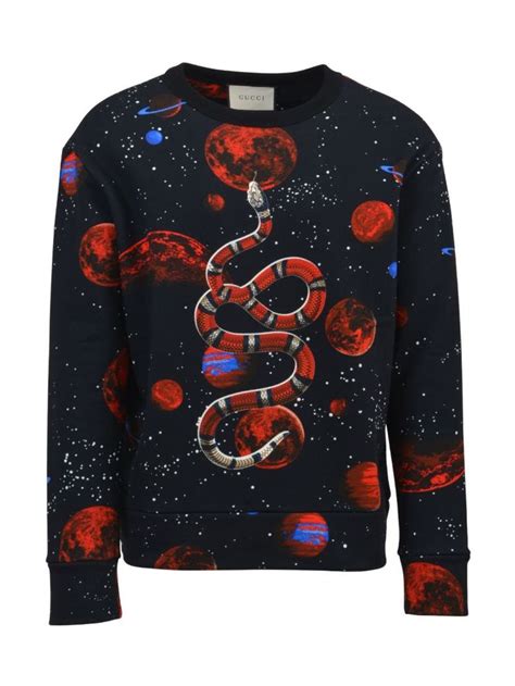 shiny sweater gucci|Gucci space snake jumper.